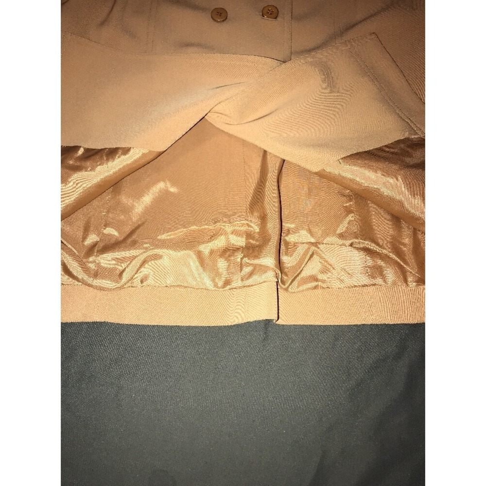 Worth Petite Sz 6 Women Button Blazer Jacket Career Beige - Picture 3 of 5
